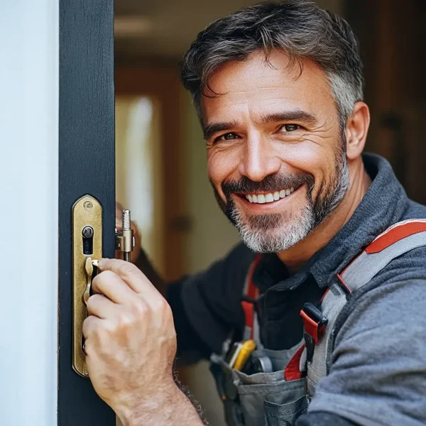 Der Schlosser der Schlosserei Schlüsseldienst Krefeld.